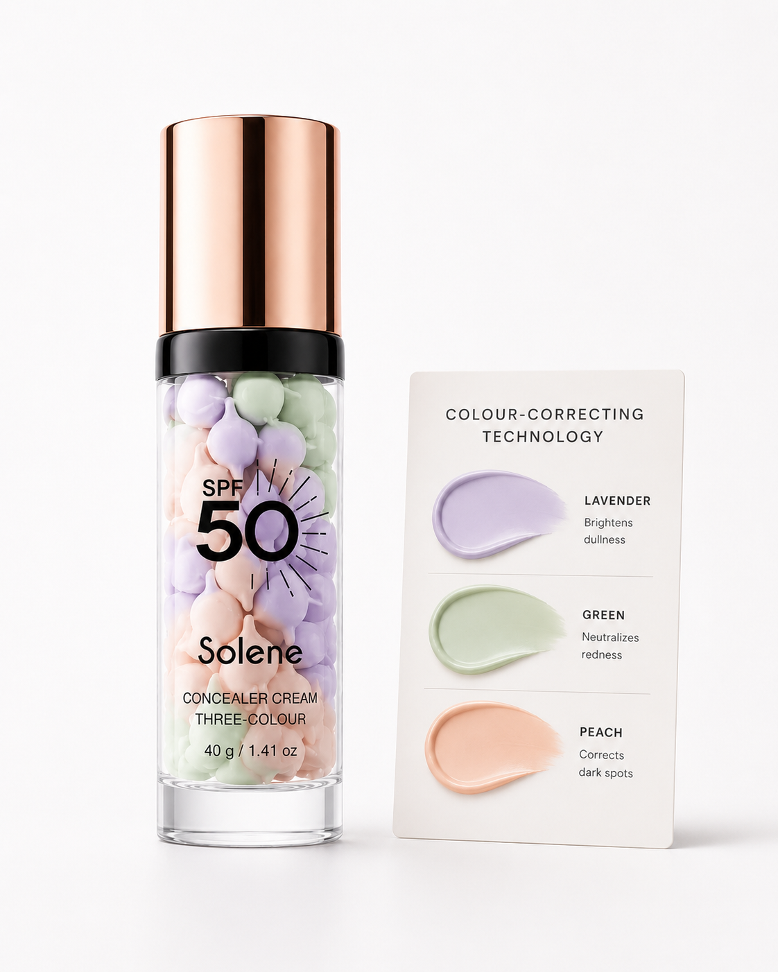 Solene 3-in-1 Color Correcting Primer SPF 50